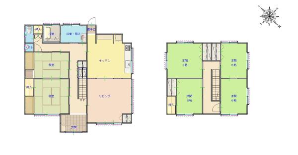 detached かつらぎ町大字東渋田